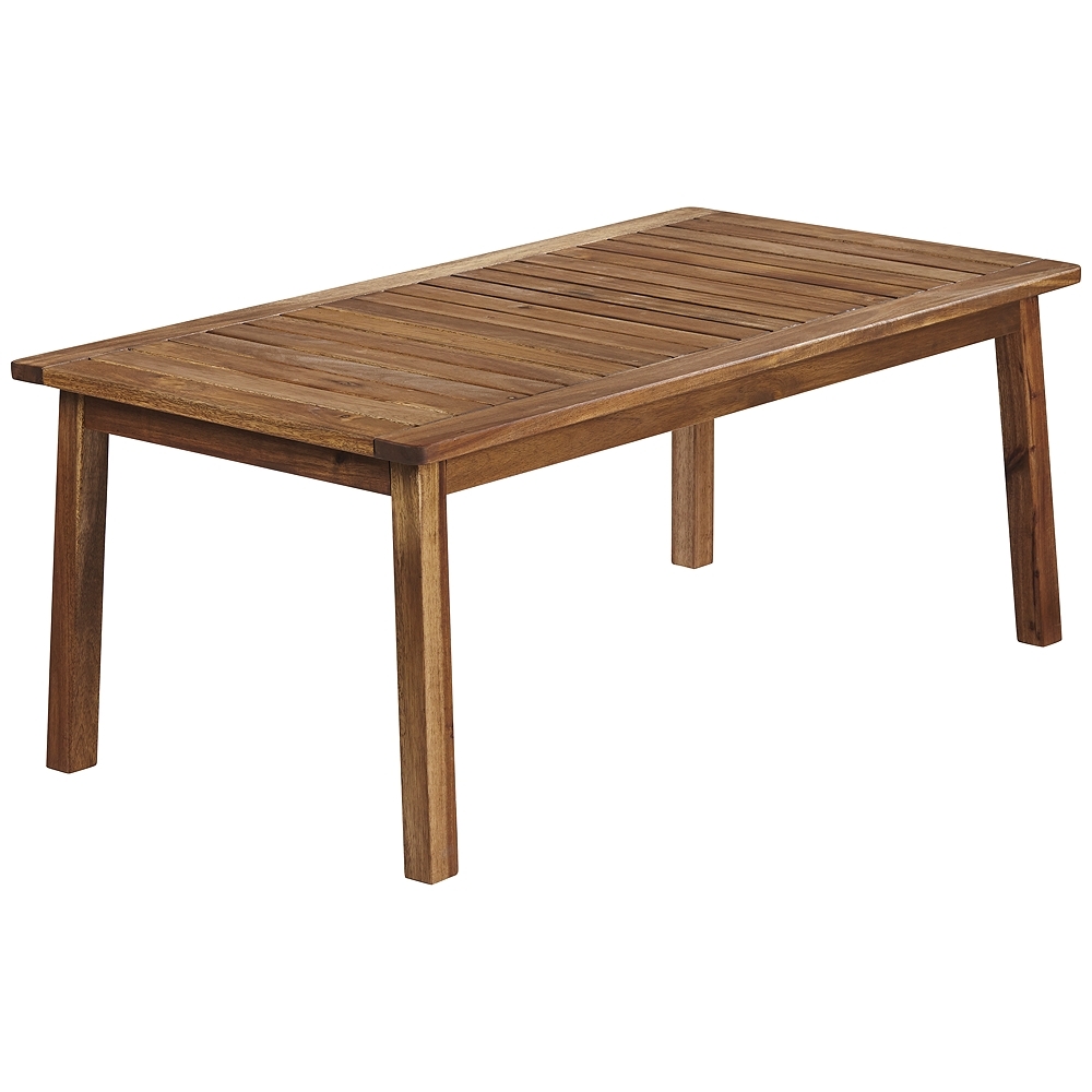 Perry Acacia Wood Outdoor Coffee Table - Style # 78P08 - Image 0