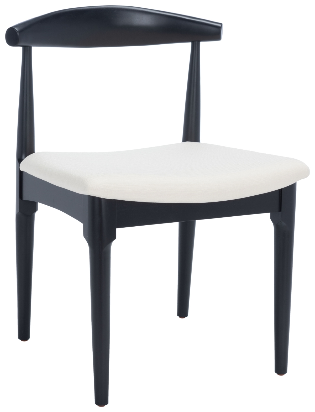 Lionel Retro Dining Chair - Black / White - Safavieh - Image 3