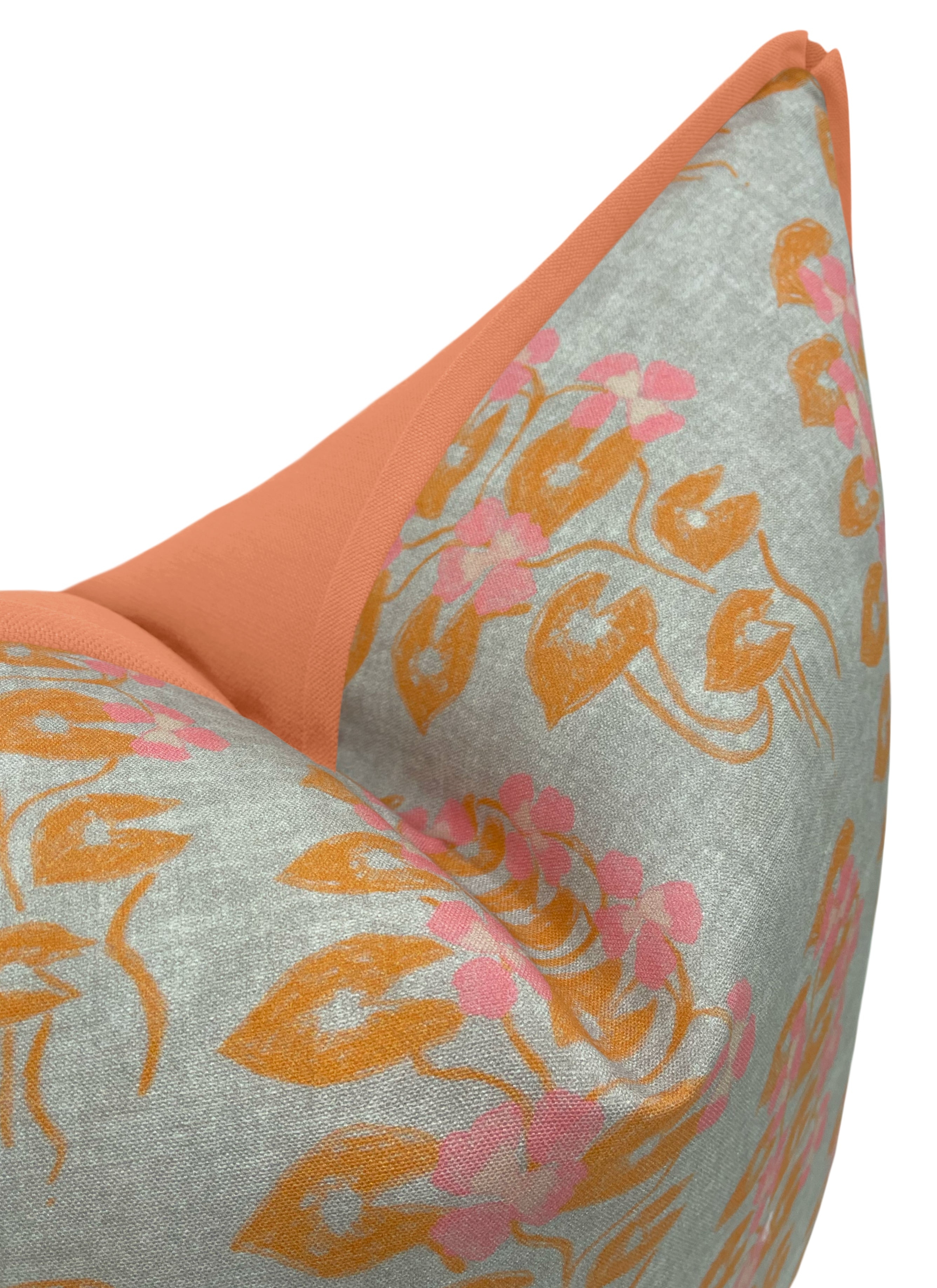 WILLOW // BURNT ORANGE | LULIE WALLACE - 20" X 20" / BUTTERFLY FLANGE / Persimmon - Image 0