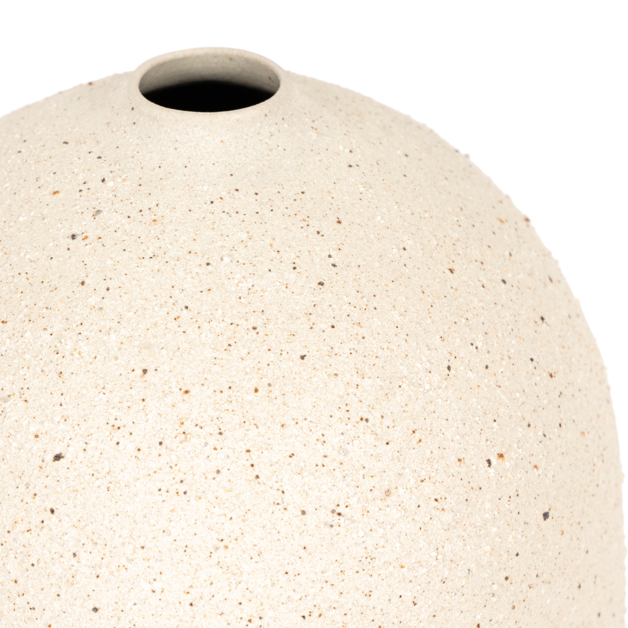 Izan Tall Vase-Natural Grog Ceramic - Image 2