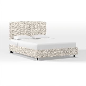 Skyline Upholstered Bed, Queen, Twill, Stone - Image 4