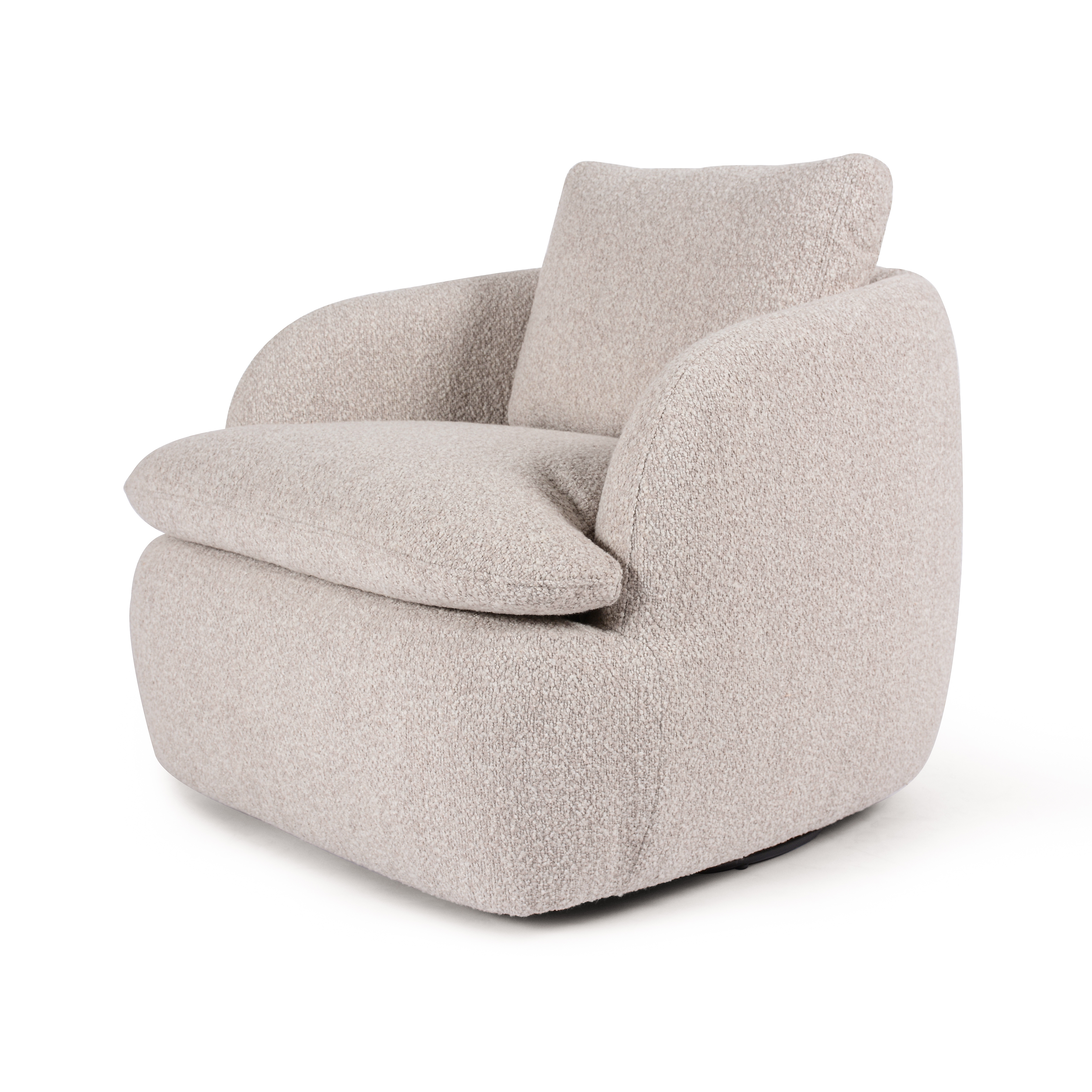 Mckenna Swivel Chair-Sattley Fog - Image 1