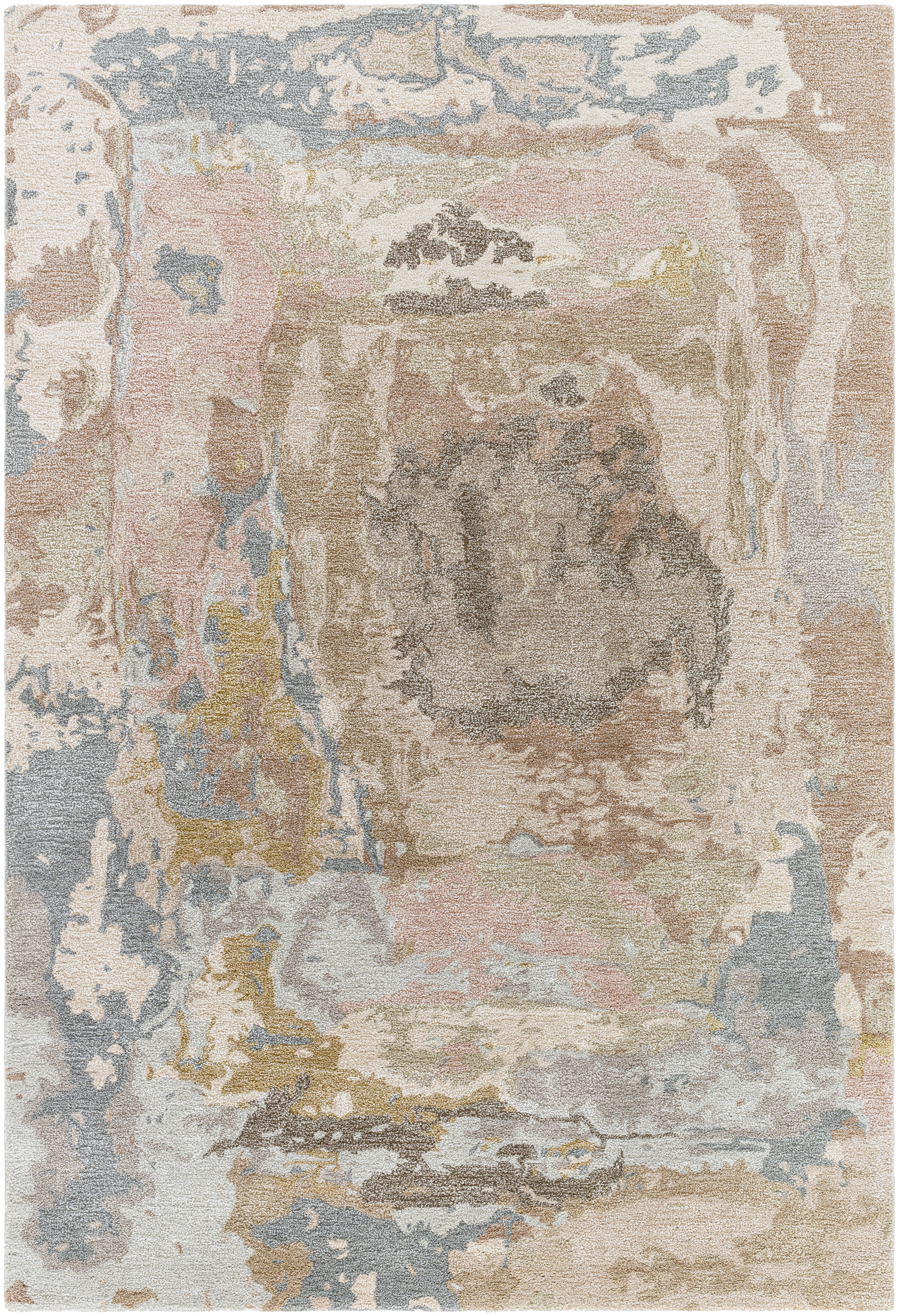 Kavita Beige Indoor 5' x 7'6" Handmade Rug - Image 0