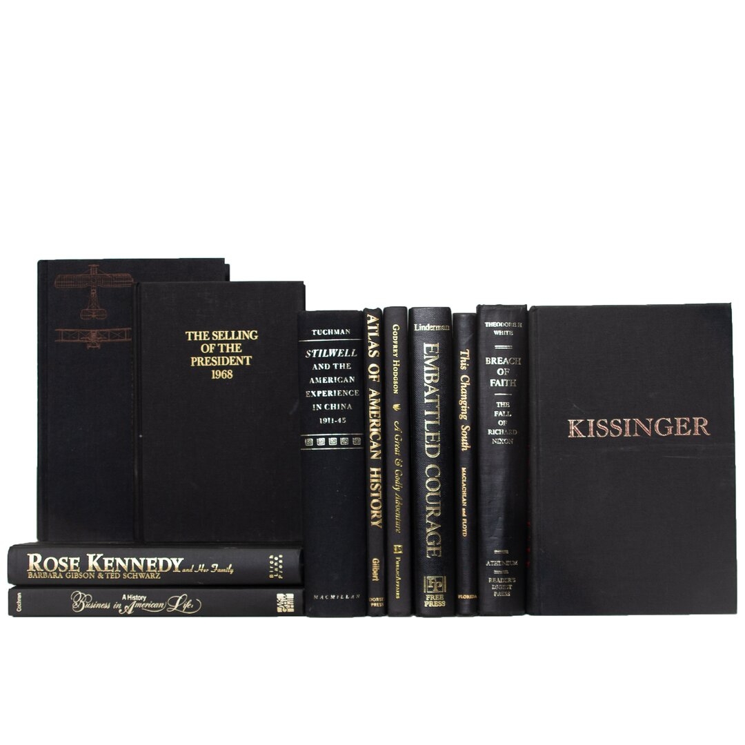 "Booth & Williams Golden Onyx U.S History Book Set (S/15)" - Image 0
