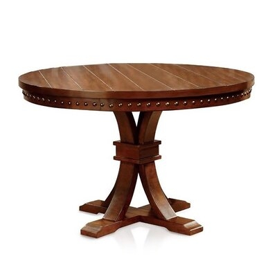 Wooden Counter Height Table In Dark Oak Finish - Image 0