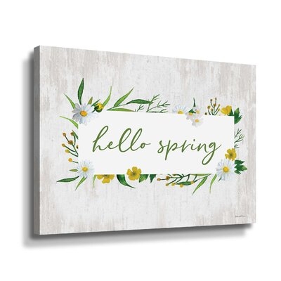 Hello Spring Gallery Wrapped Canvas - Image 0
