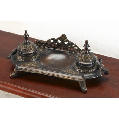 Ziegler Decorative Double Inkwell Sculpture - Image 0