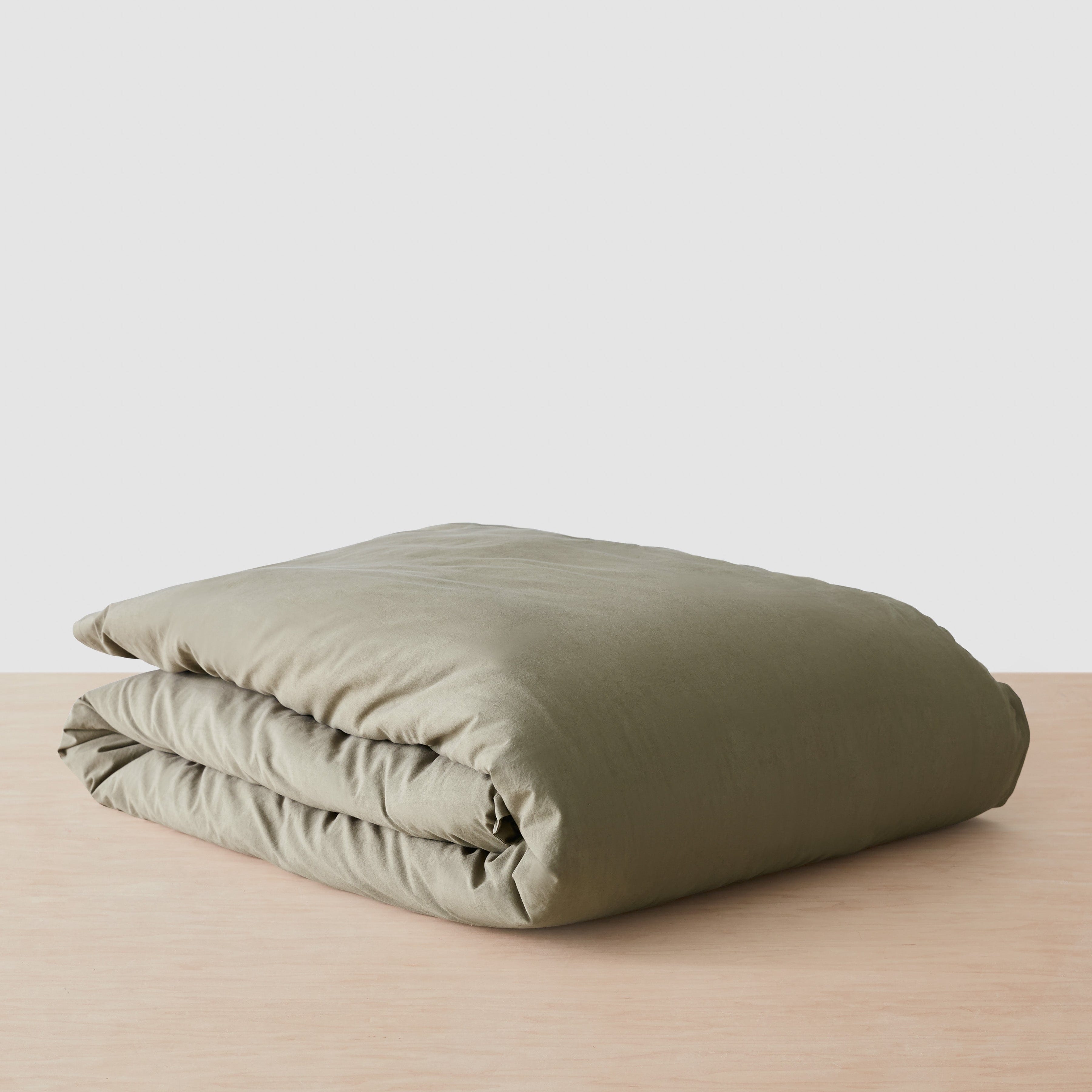 The Citizenry Organic Stonewashed Percale Duvet | Full/Queen | Duvet + Sham Set | Seaglass - Image 3