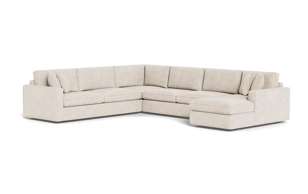 James 4-Piece 5-Seat Corner Chaise Sectional Right with Storage - Image 2