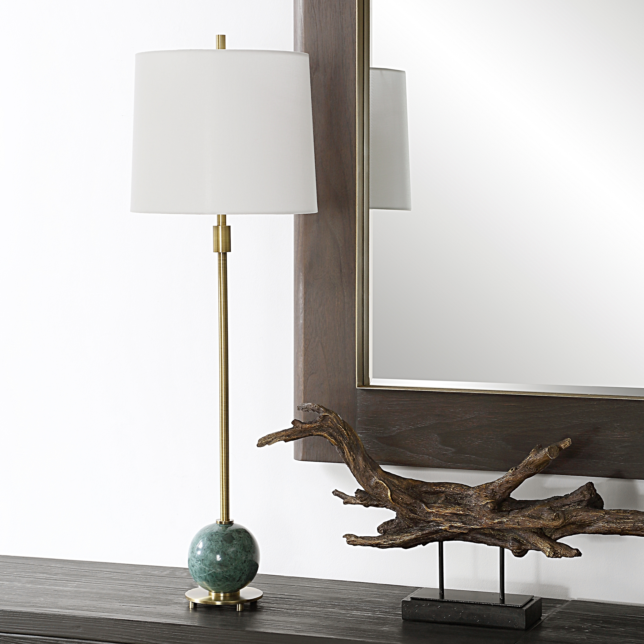 Bledel Brass Buffet Lamp - Image 2