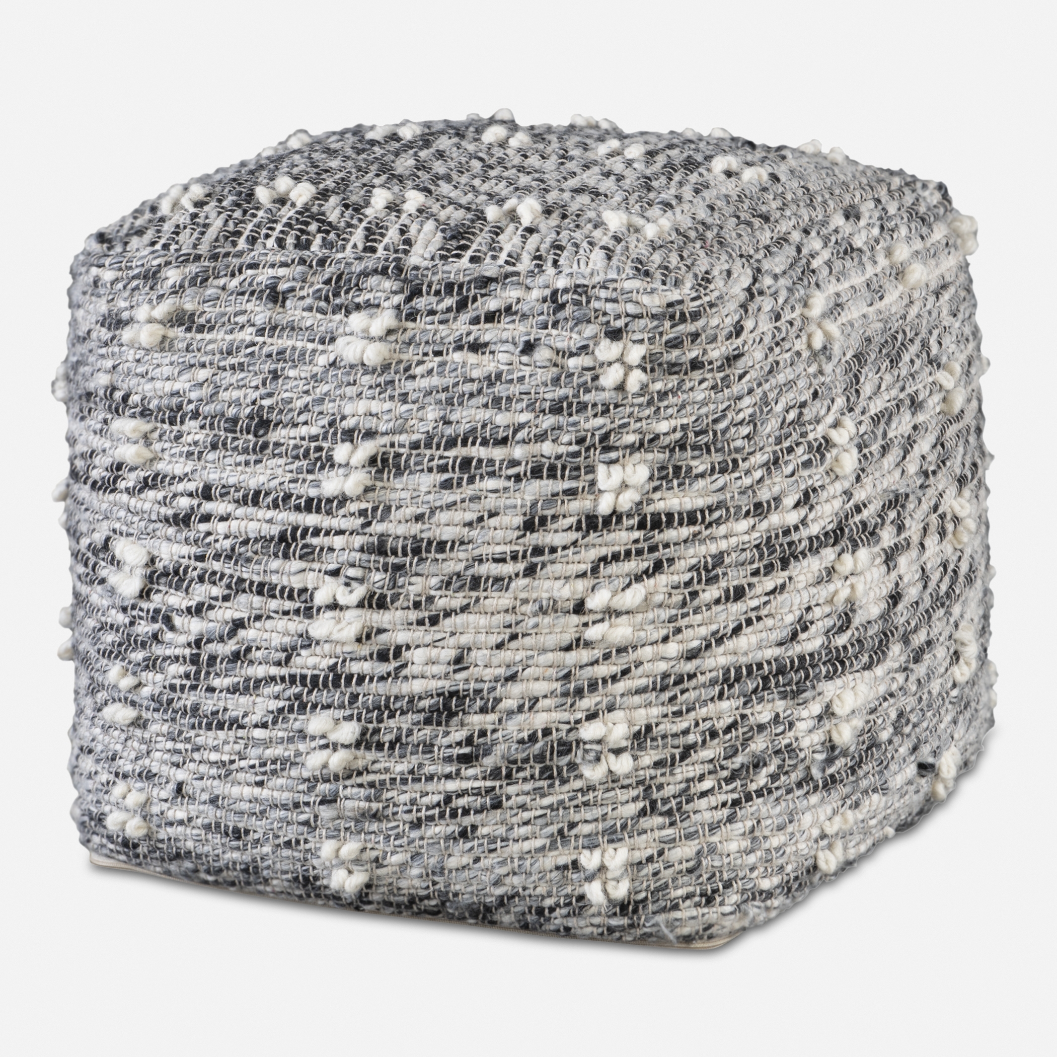 Narol Gray Pouf - Image 0