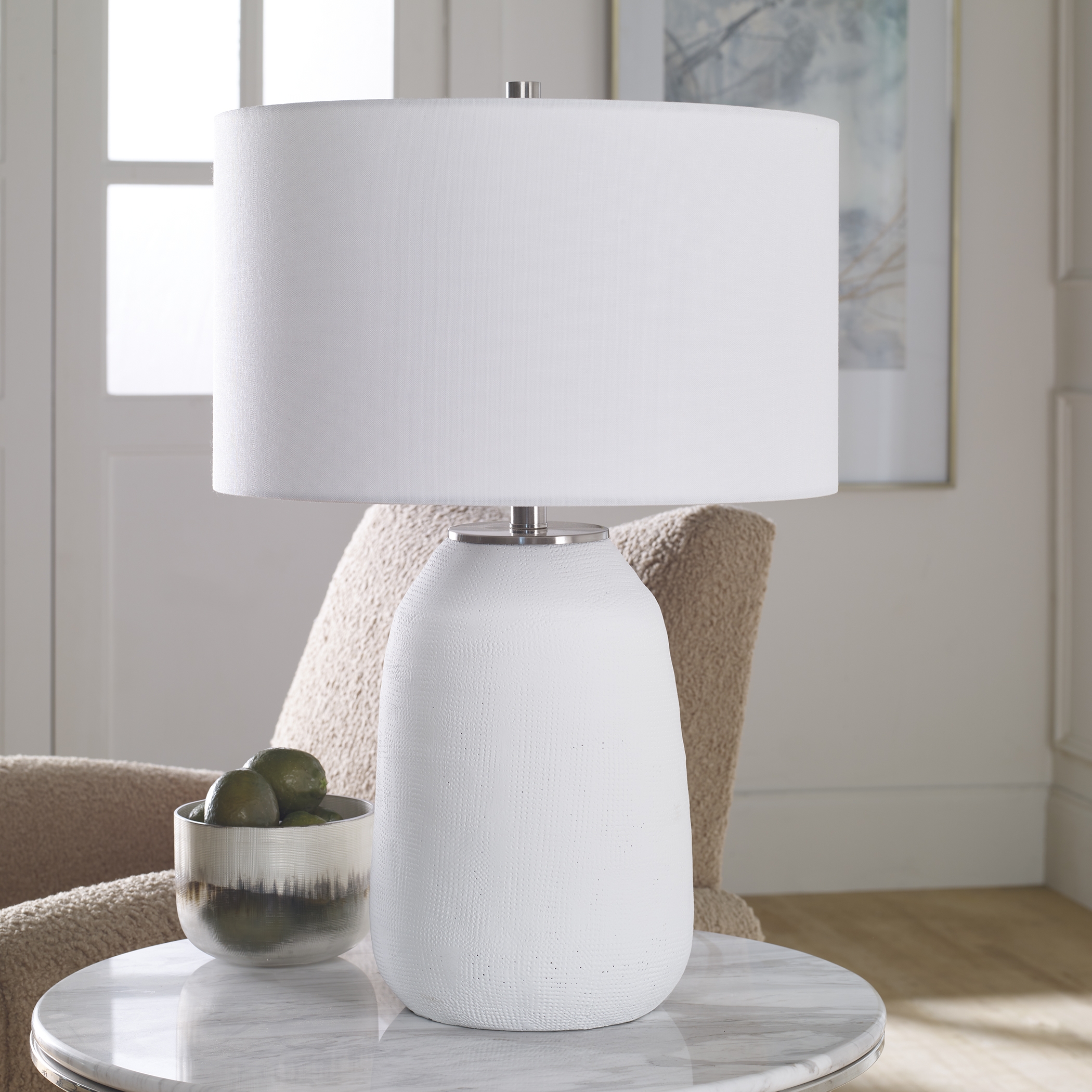 Heir Chalk White Table Lamp - Image 2