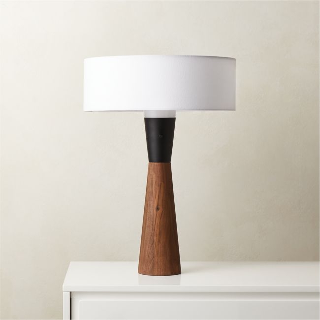 Exposior Walnut Table Lamp Model 2011 - Image 0