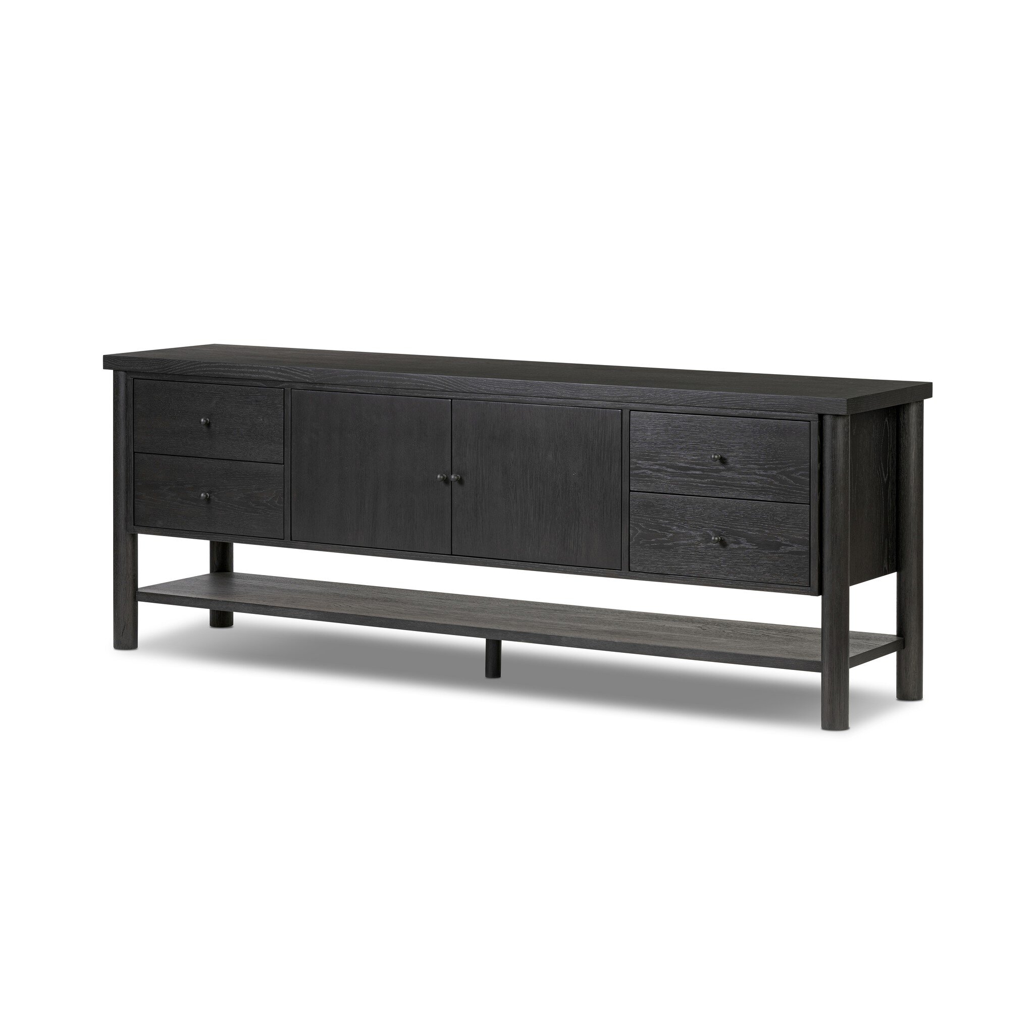 Roark Media Console - Ebony Oak Veneer - Image 1