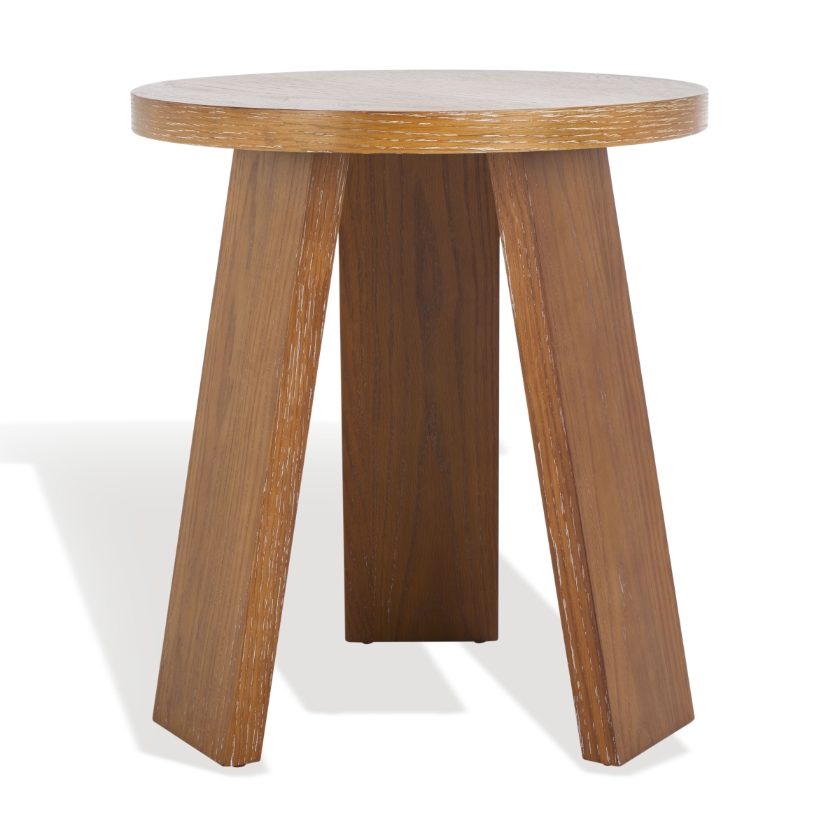 Julianna Wood Accent Table - Rustic Oak/- - Image 3