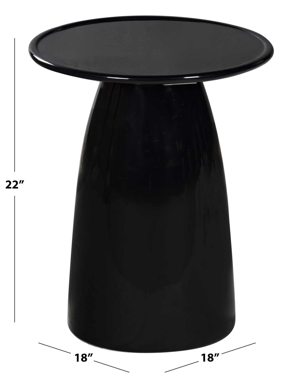 Stephan Concrete Accent Table - Black - Image 6