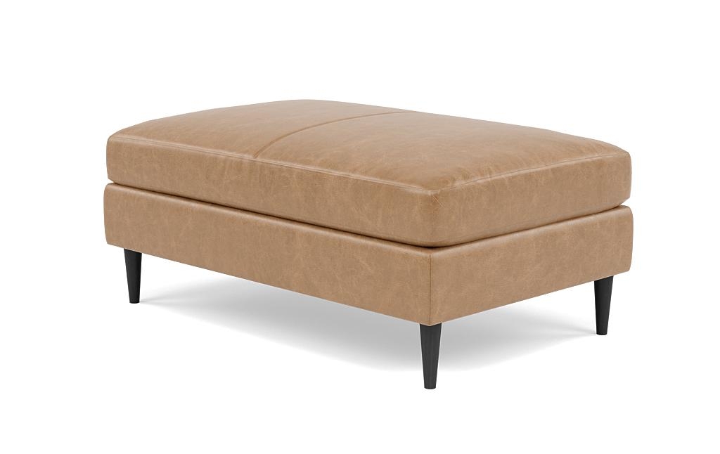 Sloan Leather Ottoman - Image 2