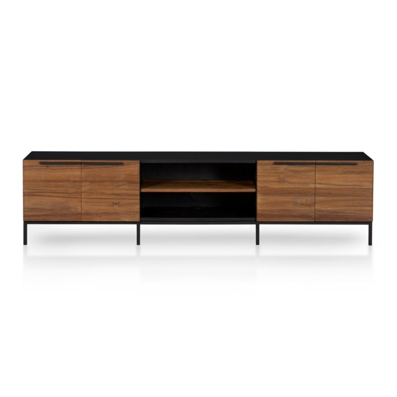 Rigby Natural 80.5" Large Media Console with Base (Estimated in mid February) - Image 1
