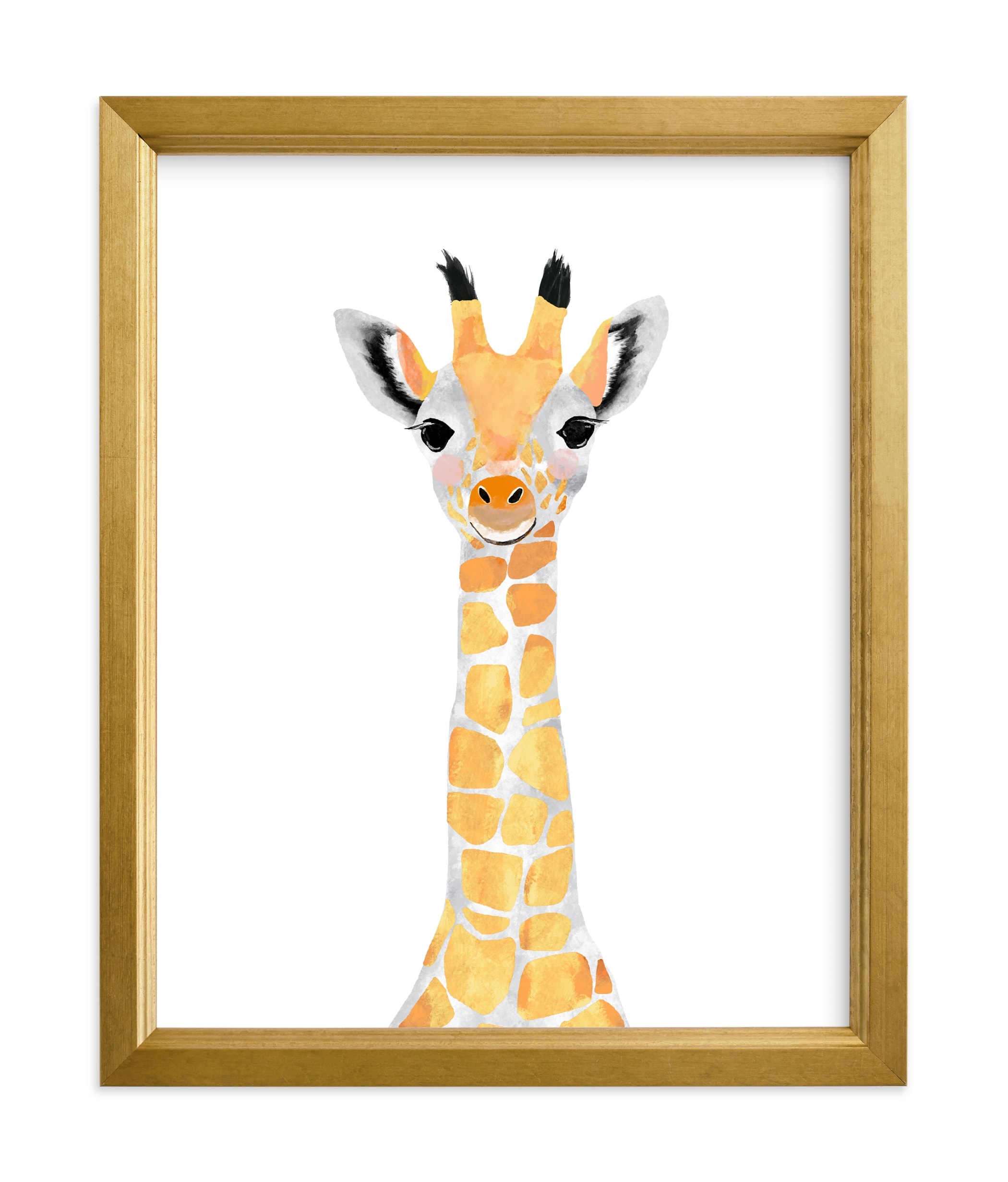 Baby Animal.giraffe Children's Art Print - Image 0