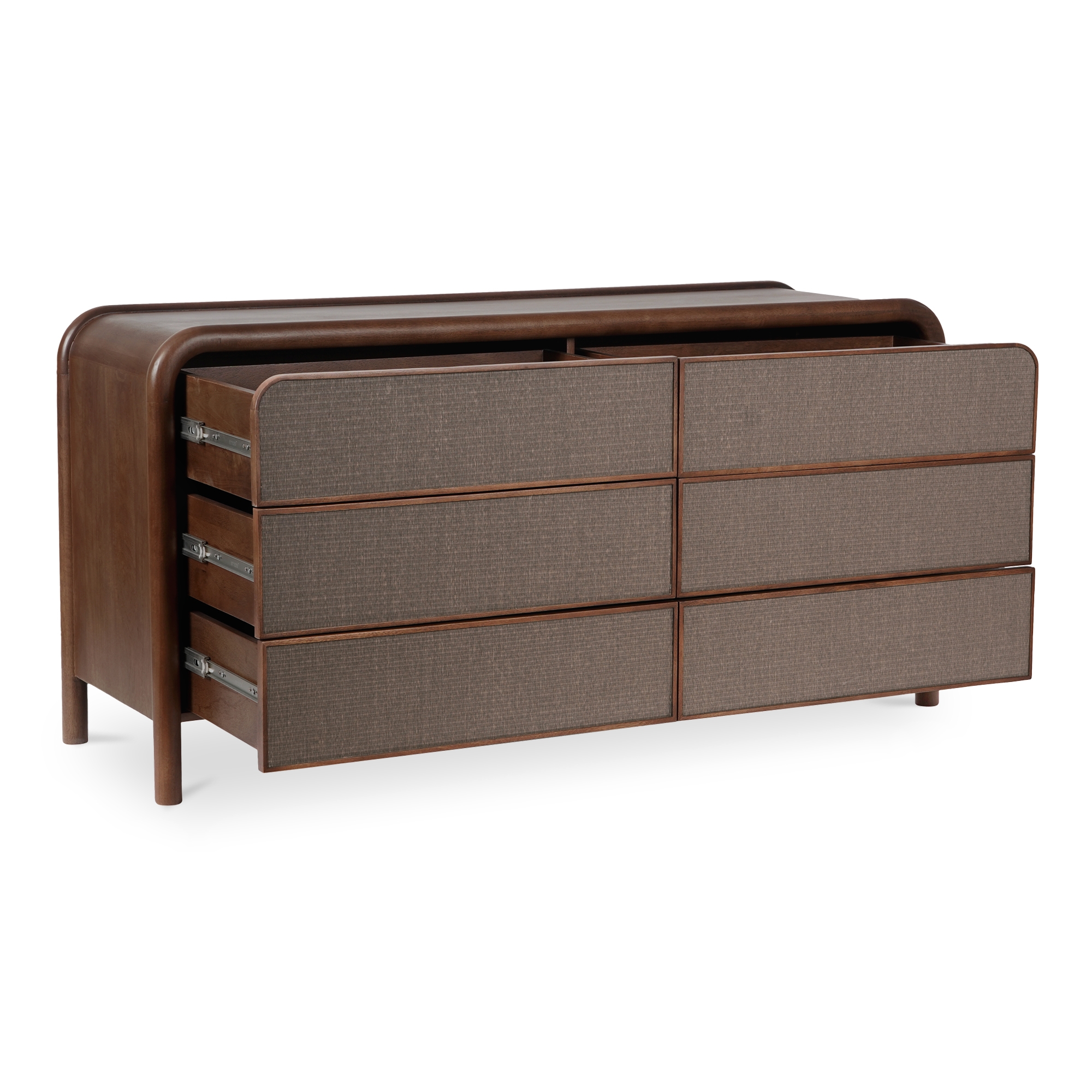 Rye 6 Drawer Dresser Warm Brown - Image 3