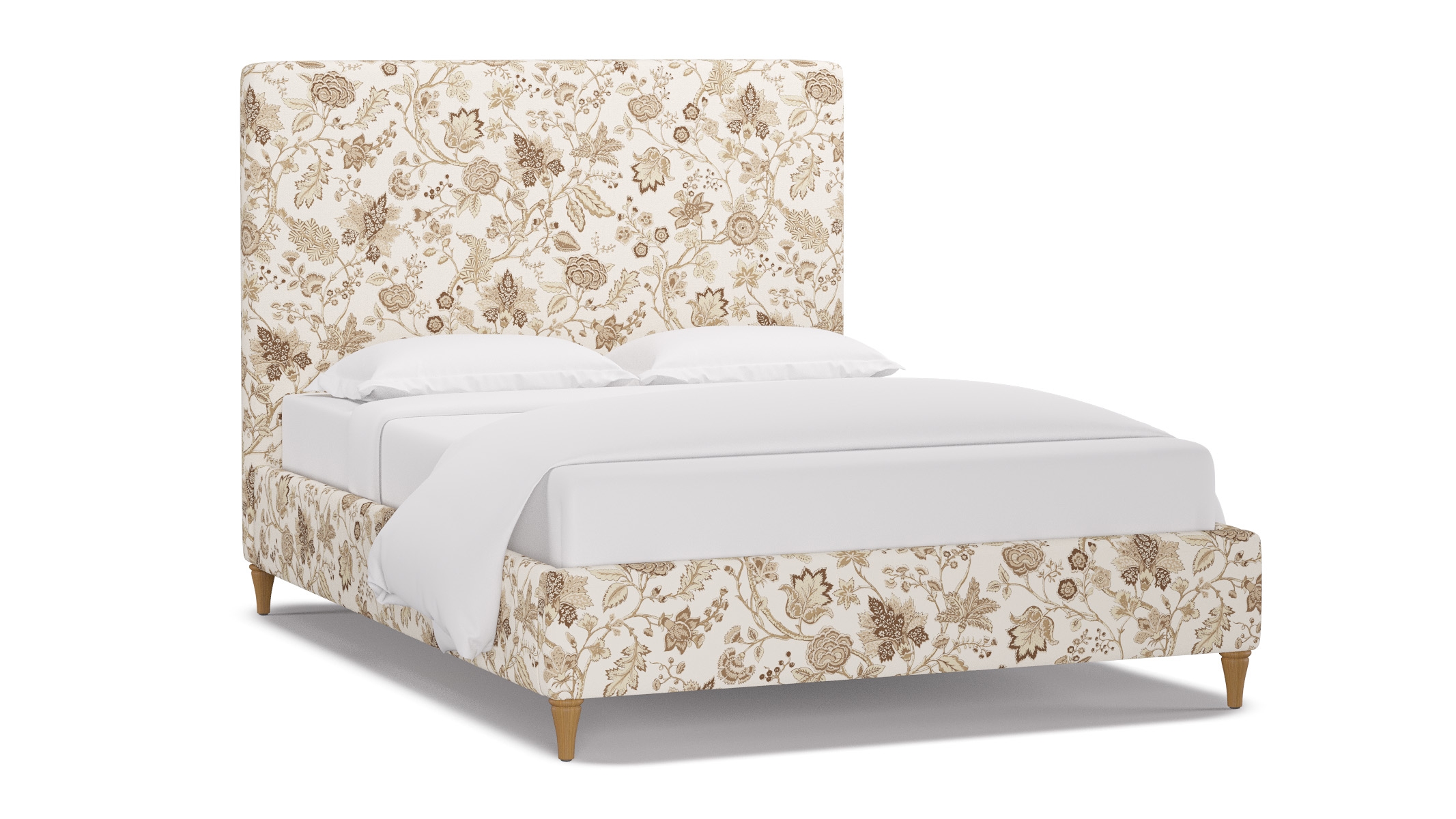 Classic Bed, Tawny La Vendee, Natural Decorative Tapered Leg, Twin - Image 1
