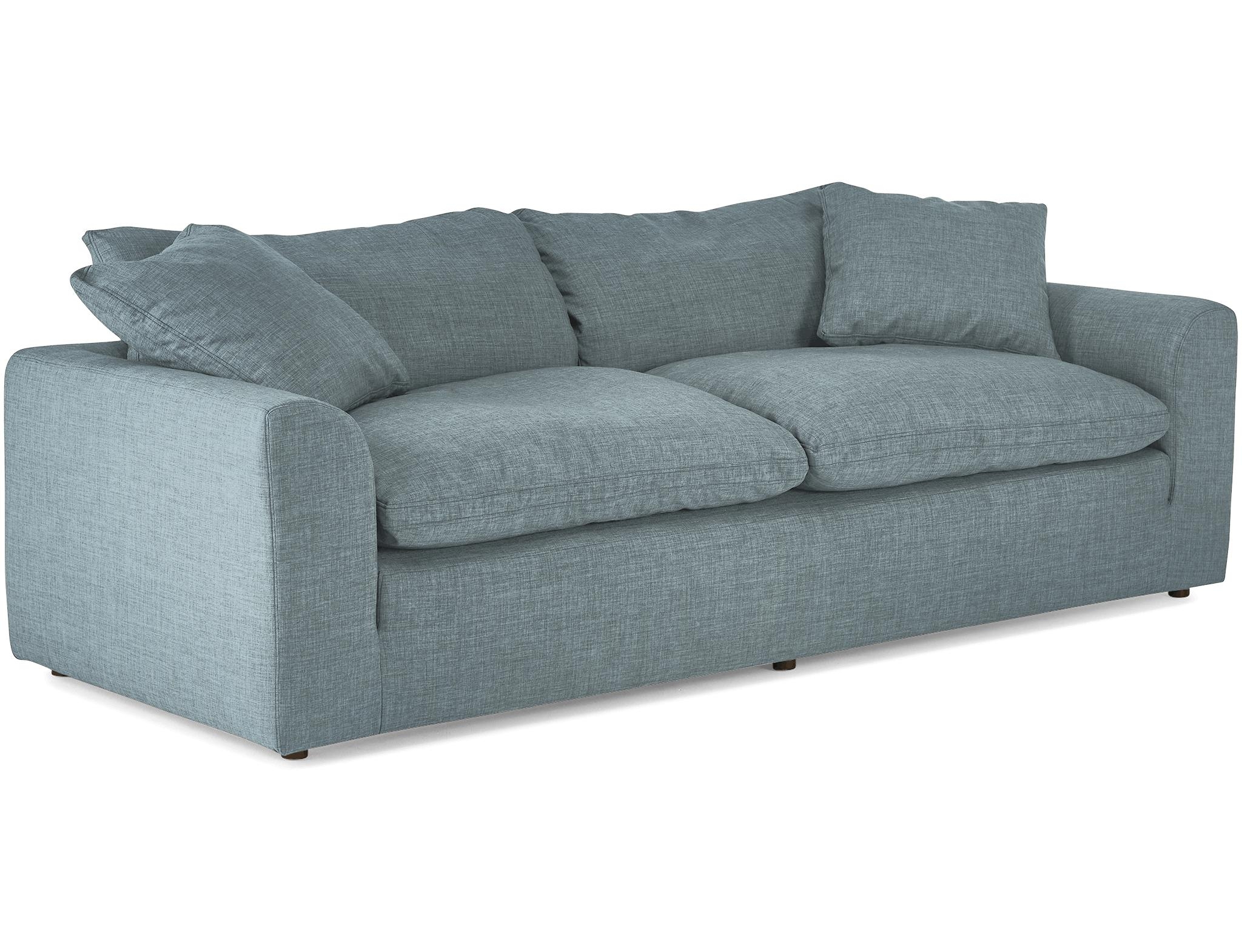 Blue Bryant Mid Century Modern Sofa - Plush Mist - Image 1