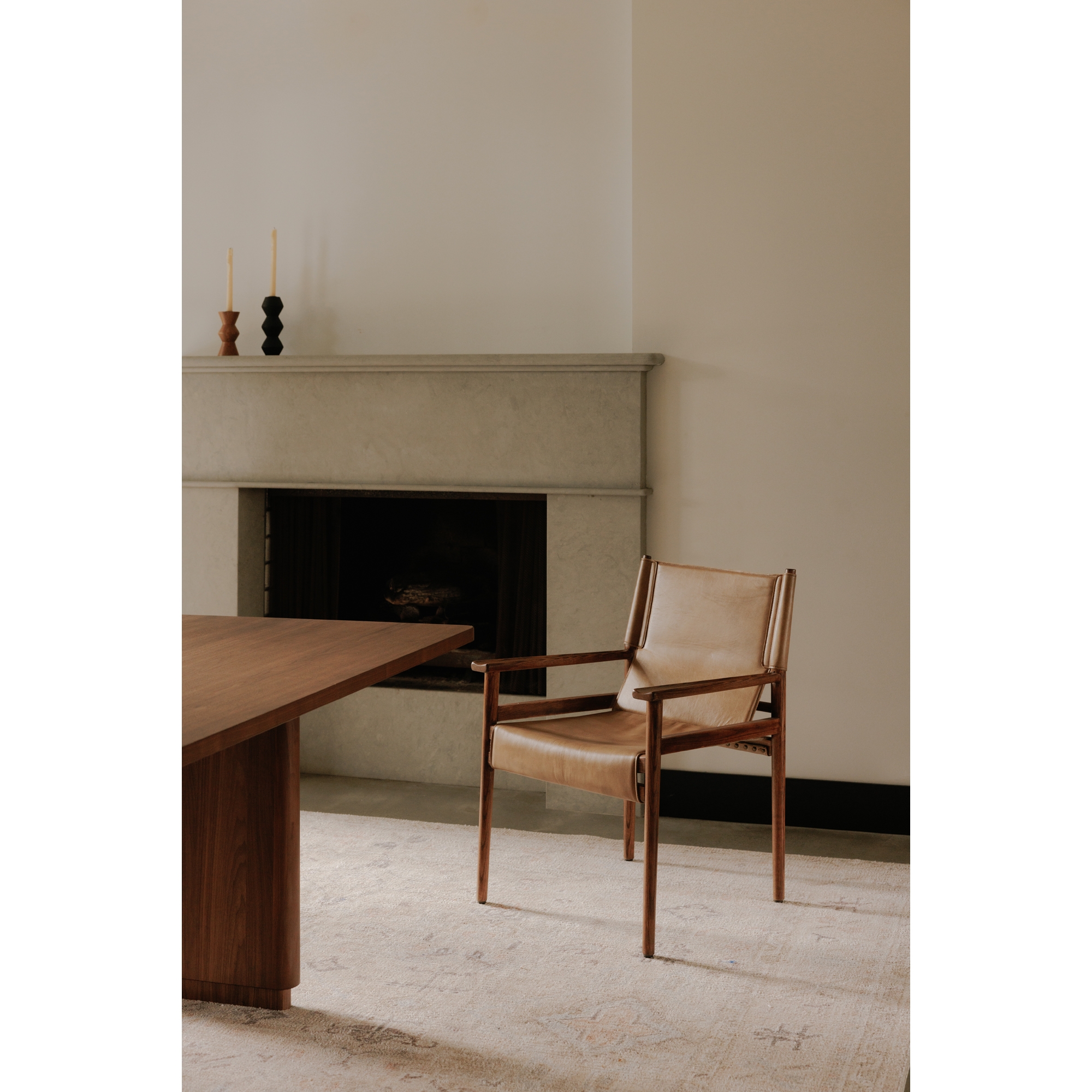 Remy Arm Chair Tan Leather - Image 5