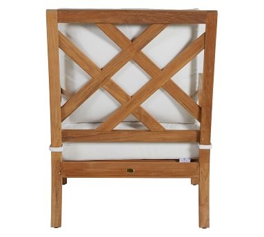 Kesao Lounge Chair Cushions, Sunbrella(R) - Outdoor Linen; Dove - Image 3