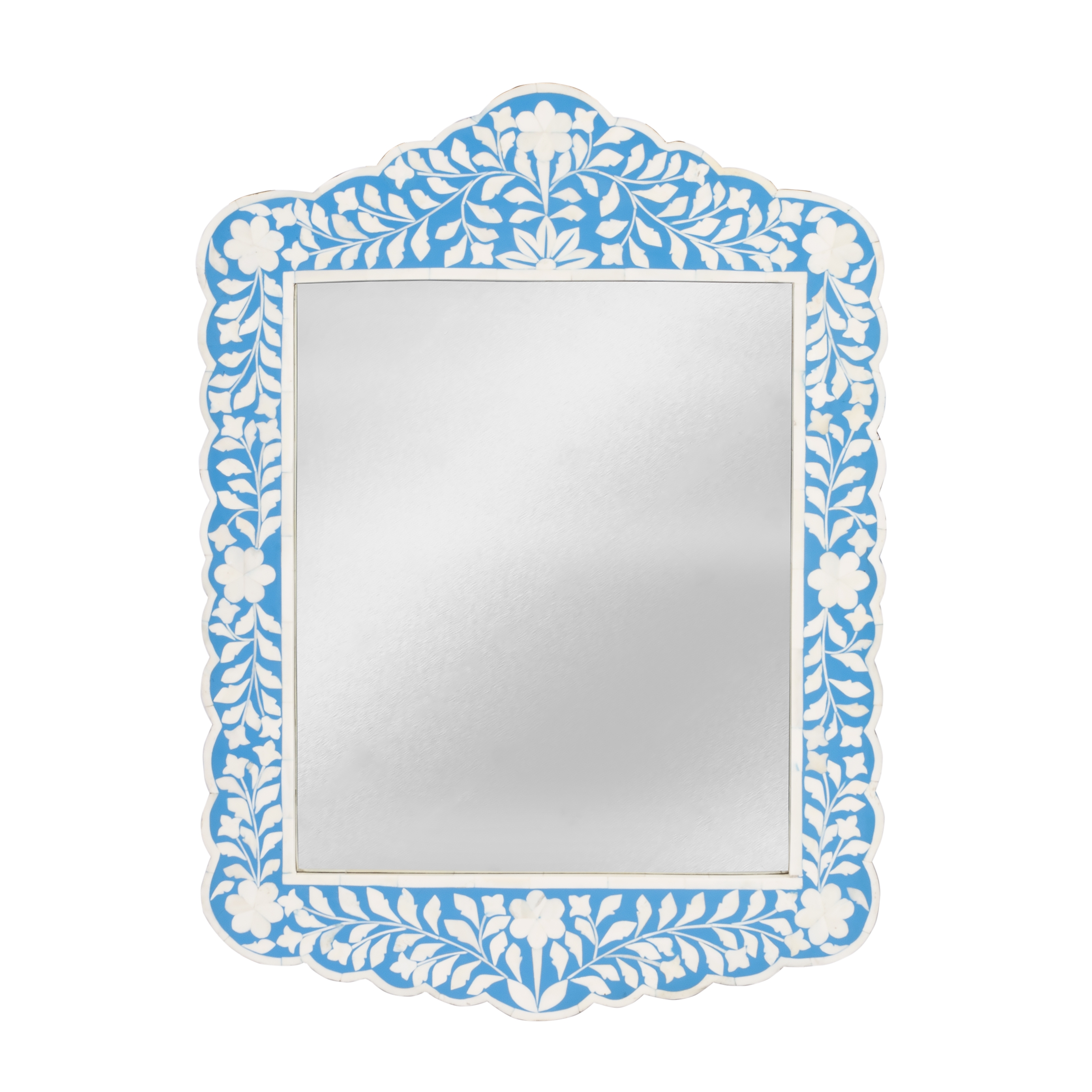 Vivienne Blue Bone Inlay Wall Mirror - Image 0