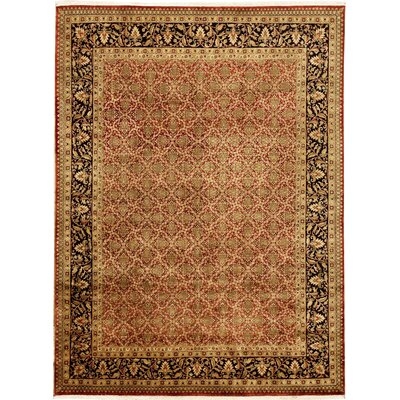Gramercy Hand-Knotted Wool Red/Black/Brown Area Rug - Image 0