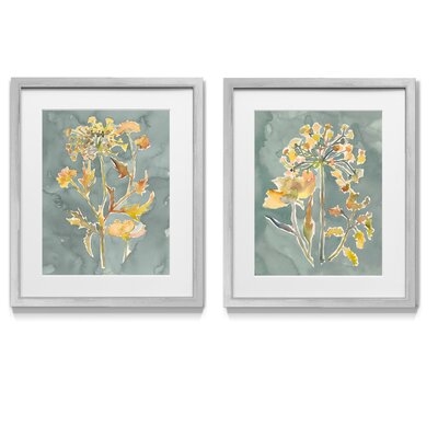Collected Florals I - 2 Piece Picture Frame Graphic Art Print Set on Paper - Image 0