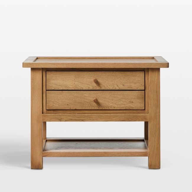 Millbrook 38" Natural Light Oak Nightstand - Image 0