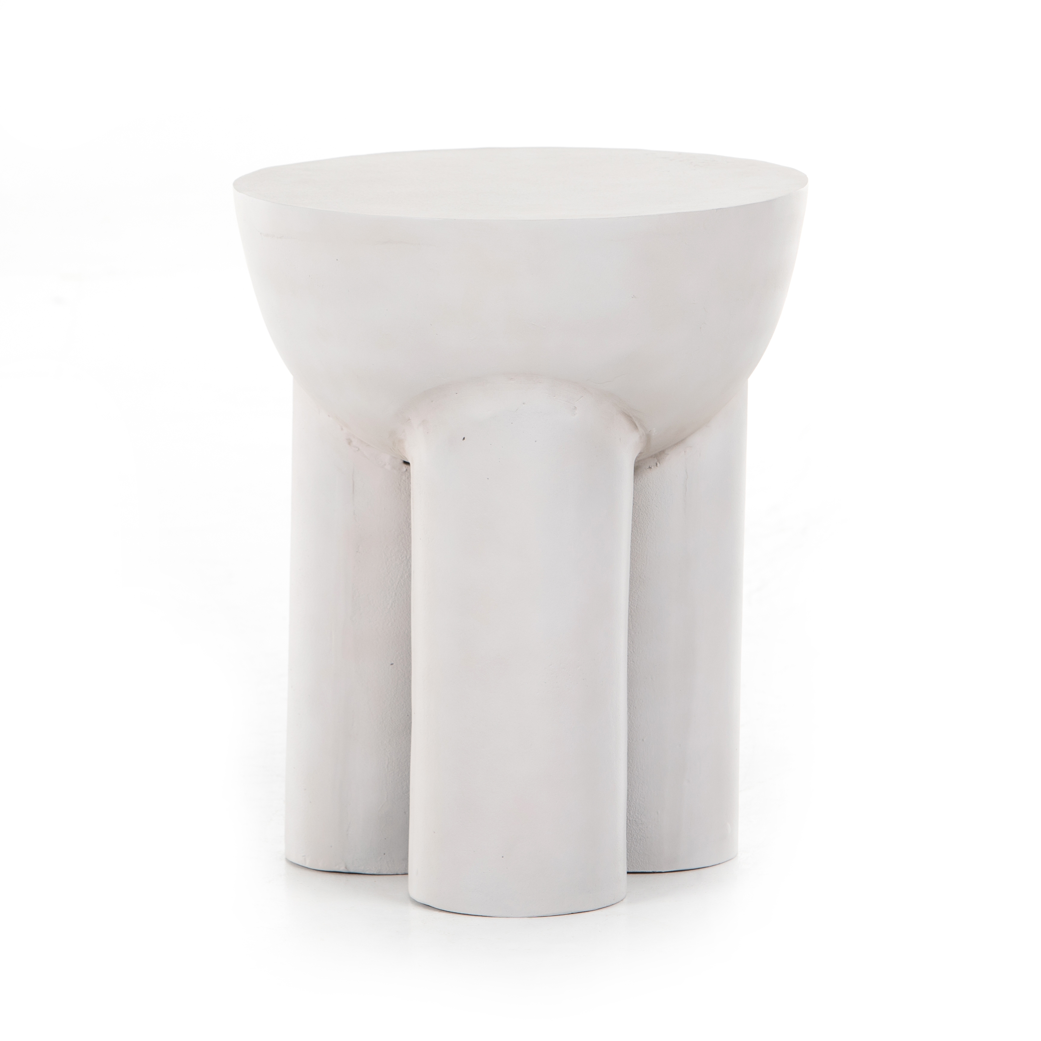 Sante End Table - Textured Matte White - Image 3