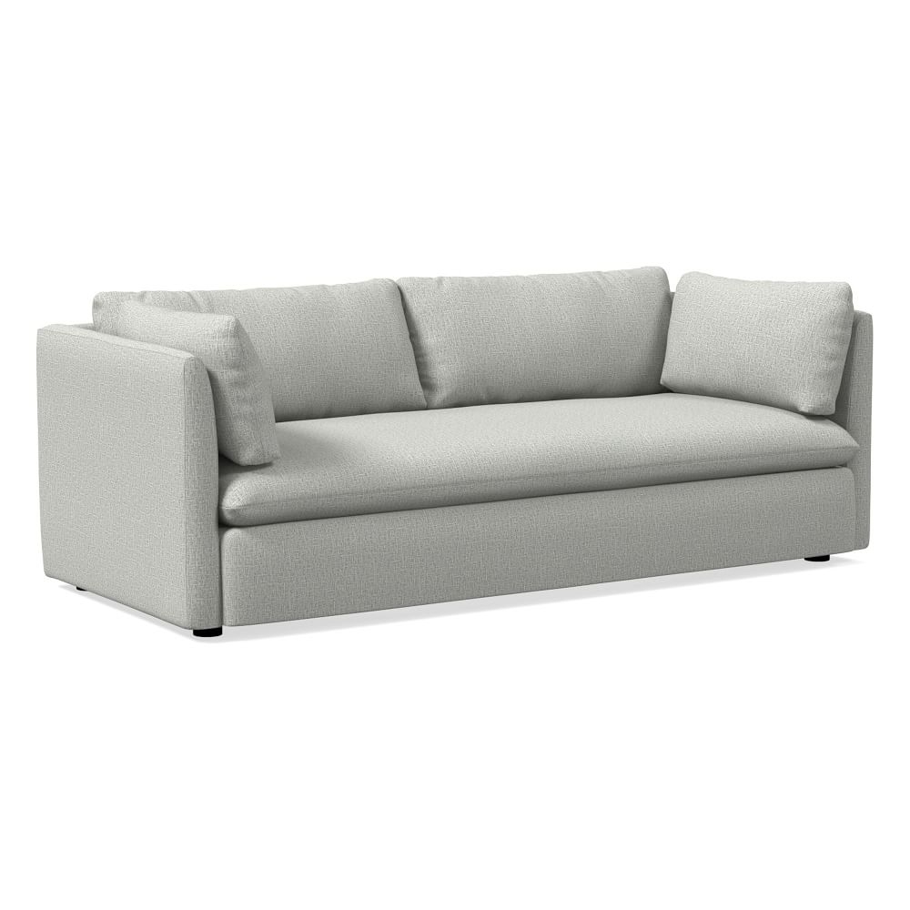 Shelter 84" Sofa, Deco Weave, Pearl Gray - Image 0