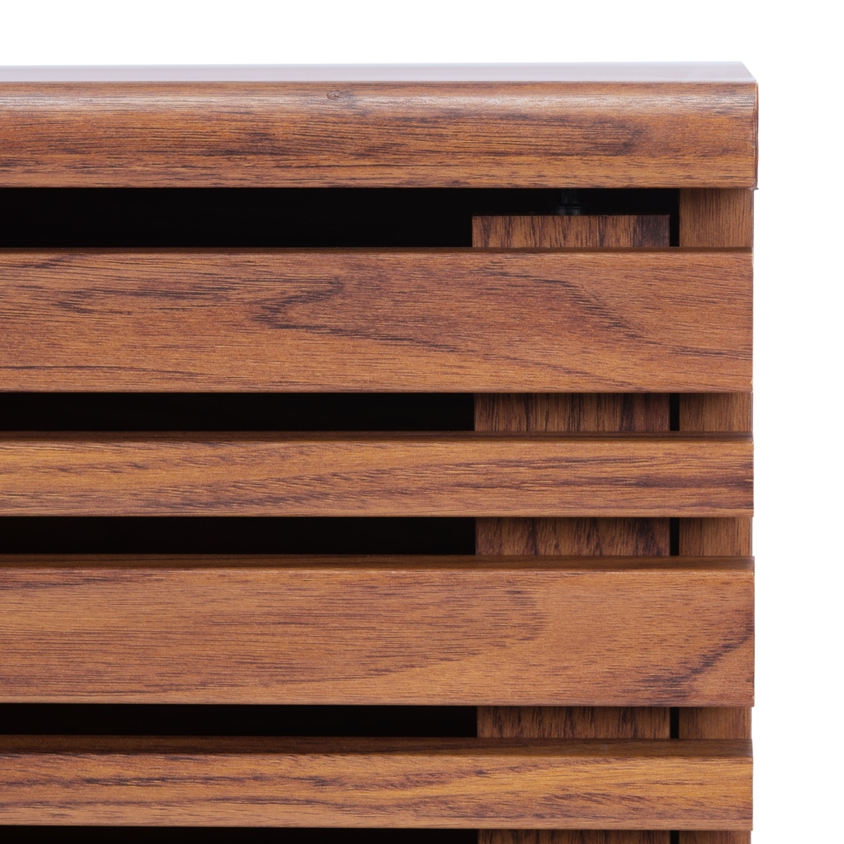 Esma 1 Shelf Media Stand - Walnut - Safavieh - Image 2