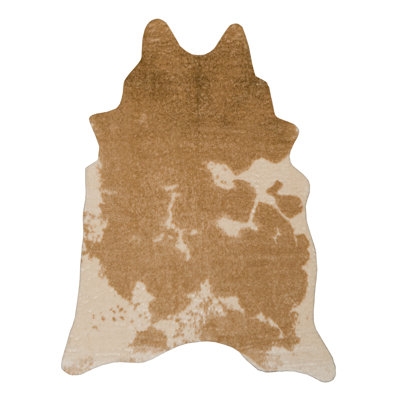 Faux Cow Hide Caramel And Cream - Image 0