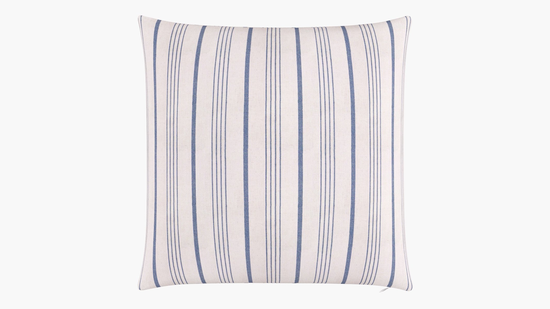 Throw Pillow 26", Blue Market Stripe, 26" x 26" - Image 0