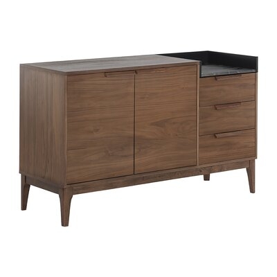 Scully 53'' Wide Walnut Wood Sideboard - Image 0