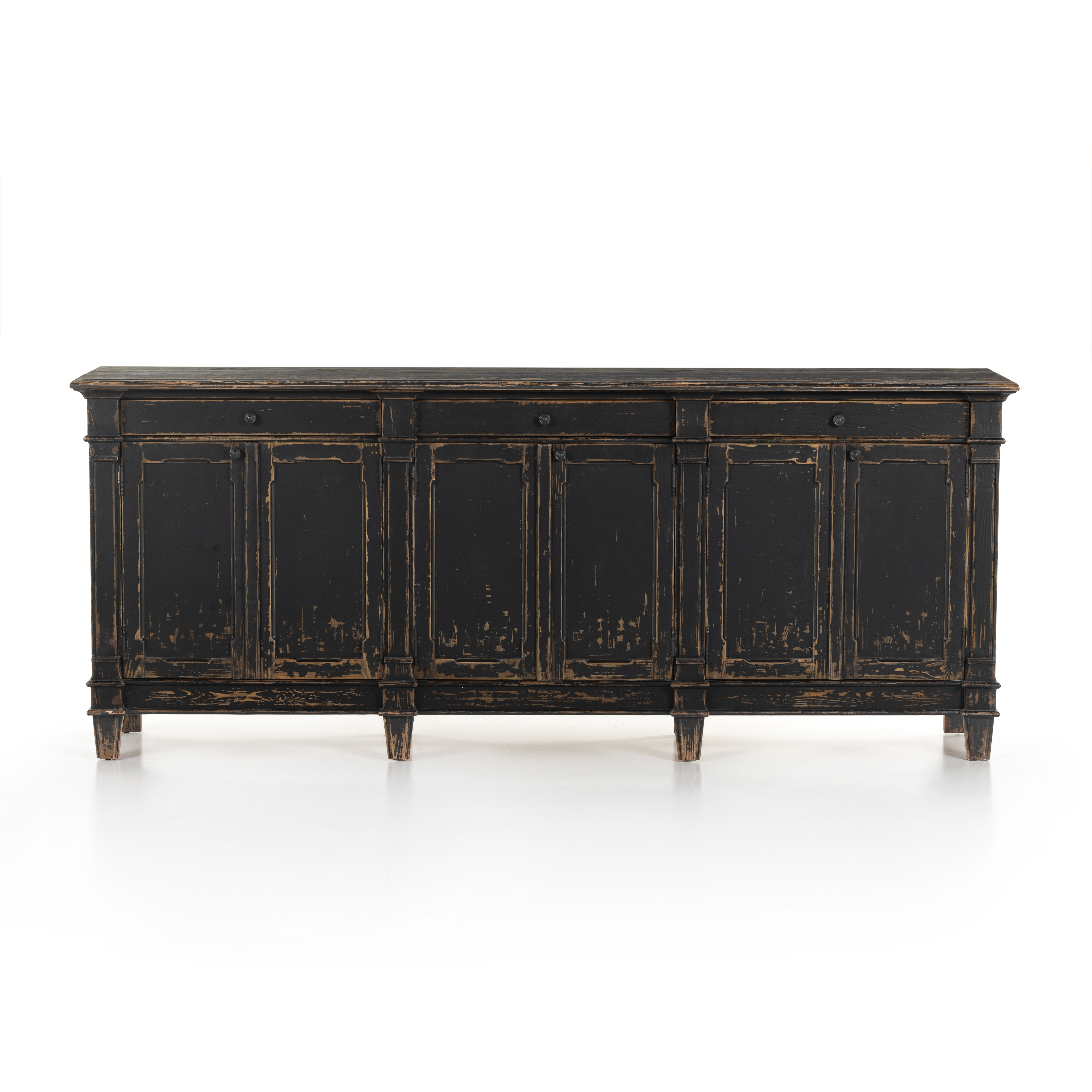 Marjorie Sideboard - Distressed Black - Image 4