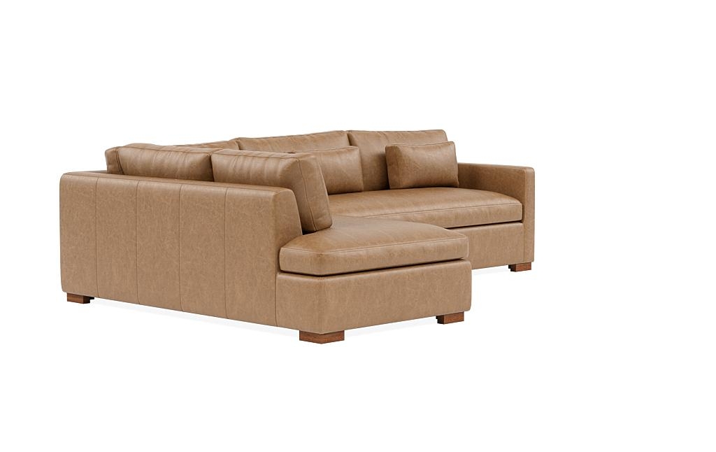 Charly Leather 3-Seat Left Bumper Sleeper Sectional - Image 1