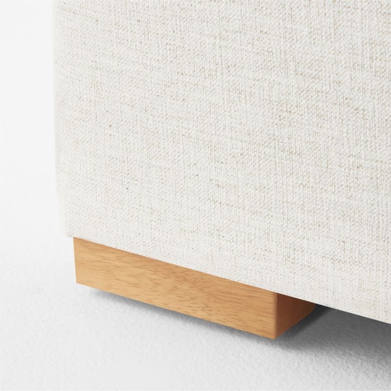 Deseo 3-Piece L-Shaped White Performance Fabric Deep Depth Sectional Sofa with Loveseat - Image 5