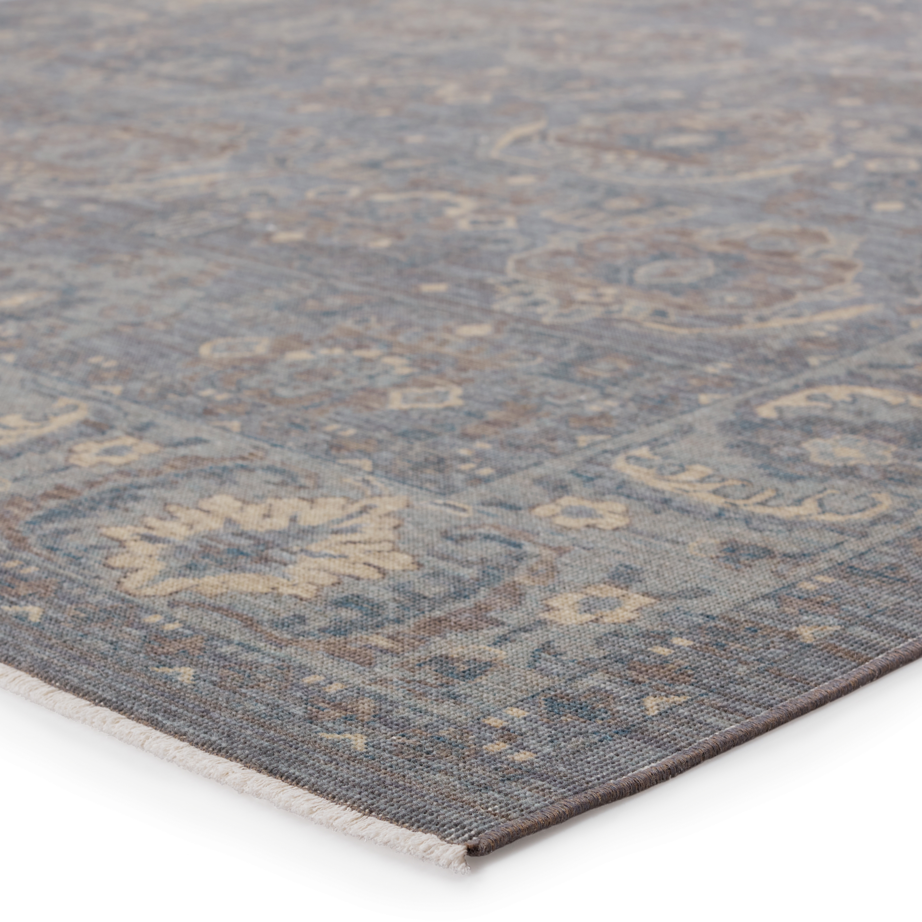 Prym Oriental Blue/ Taupe Area Rug (8'X10') - Image 1