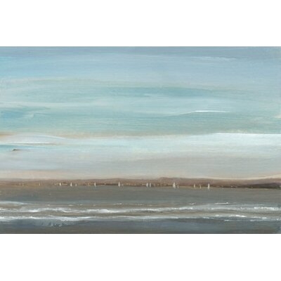 'Distant Coast II' Print on Wrapped Canvas - Image 0