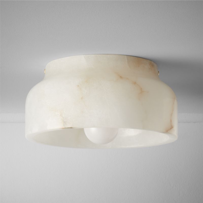 Edie Alabaster Flush Mount Light - Image 3