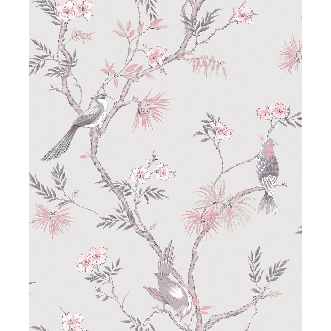 Galerie Wallcoverings Secret Garden Garden Bird Trail Design 33' L x 21""  W Wallpaper Roll - Image 0