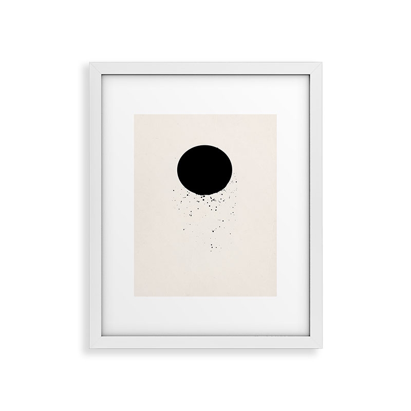 Void by Rose Beck - Framed Art Print Modern White 24" x 36" - Image 0