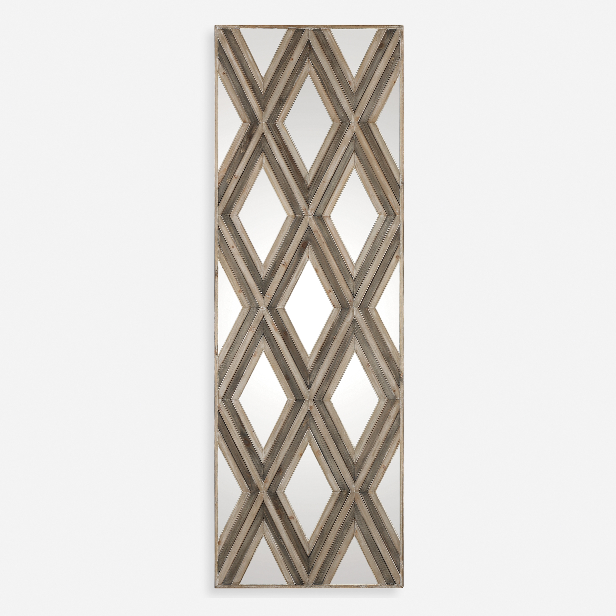 Tahira Geometric Argyle Pattern Wall Mirror - Image 0
