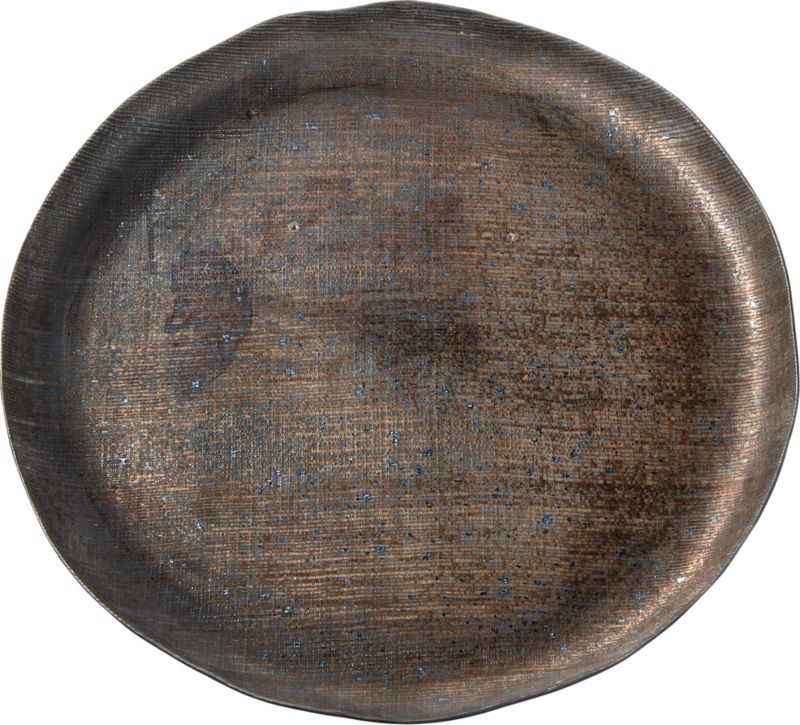 Damascene Bronze Metallic Serving Tray - Image 3