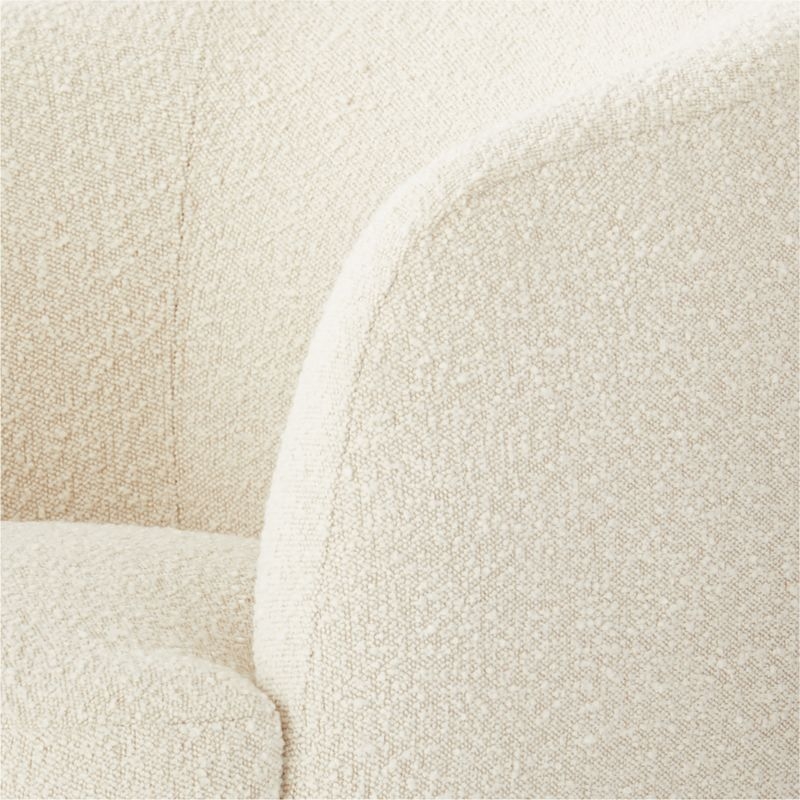 Gwyneth Ivory Boucle Swivel Chair by Goop - Image 8