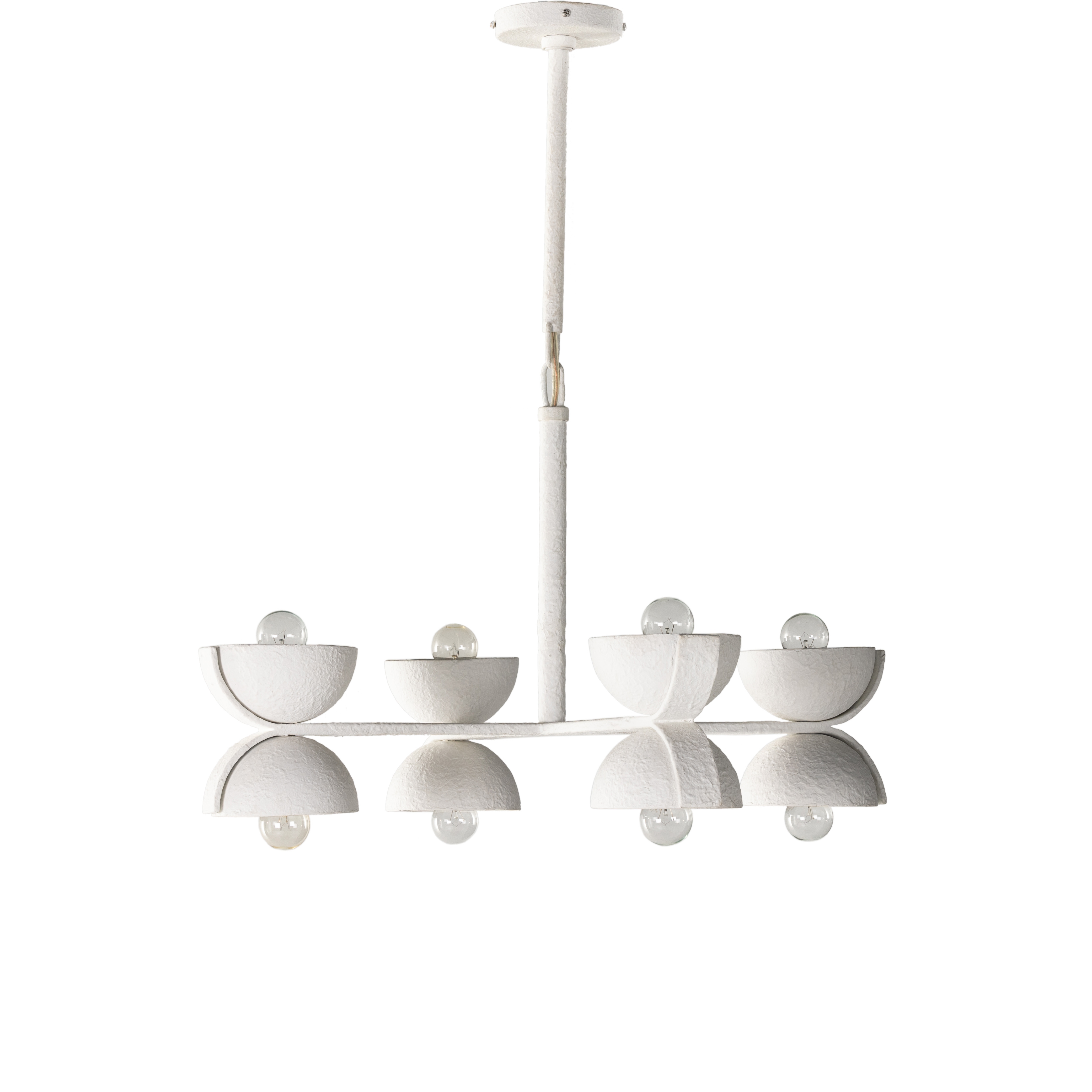 Santorini Chandelier - Matte White Plaster - Image 4